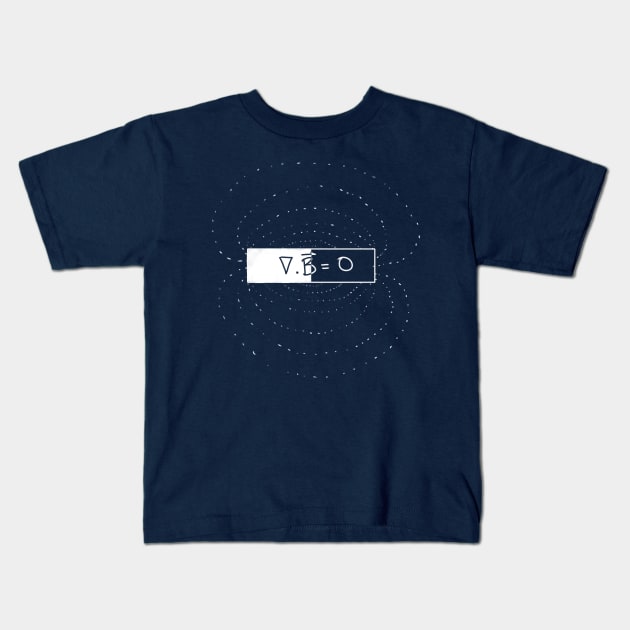 magnetic field in a magnet Kids T-Shirt by Javisolarte